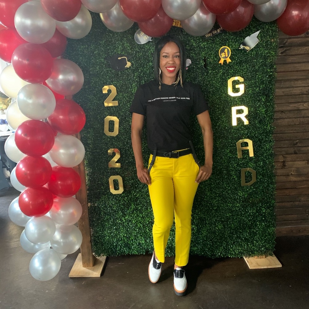 Yellow ankle pants with side zipper and button!